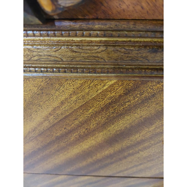 1940's Vintage Waterfall Dresser Tallboy Refurbished For Sale - Image 16 of 16