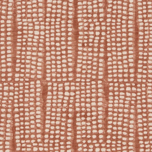 Contemporary SAMPLE - Schumacher Noland Block Print Fabric In Spice For Sale - Image 3 of 4