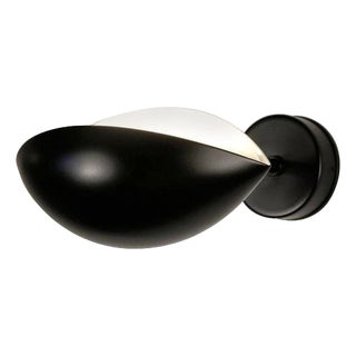 Mid-Century Modern Black Eye Wall Sconce by Serge Mouille For Sale