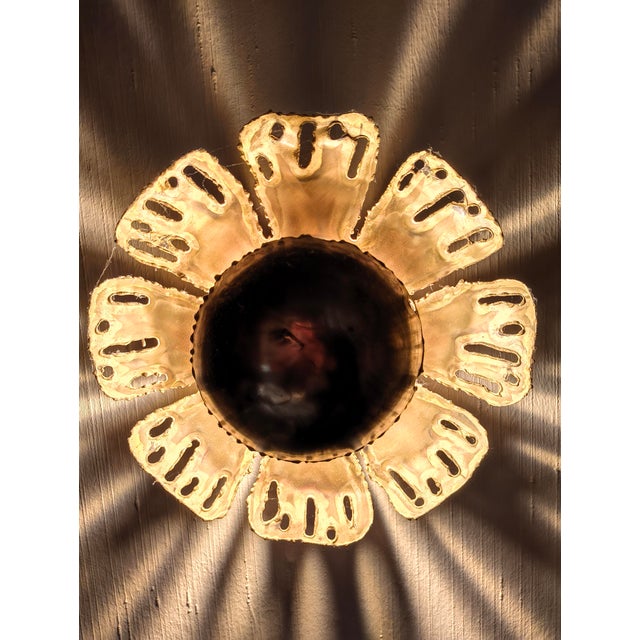 1960s Brass Wall Lamp by Svend Aage Holm Sörensen for Holm Sørensen & Co, Denmark, 1969 For Sale - Image 5 of 6
