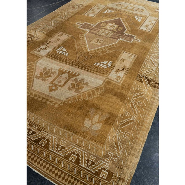 Brown Turkish Vintage Rug 6'1" x 10'11" #21300 For Sale - Image 8 of 8