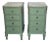 Vintage Pair of Nightstands, French Louis XVI Style Marble-Top For Sale