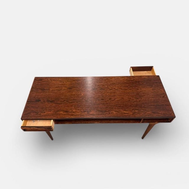 Vintage Danish Coffee Table with Drawers by Johannes Andersen for CFC Silkeborg, 1960s For Sale - Image 12 of 13