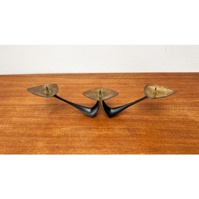 Mid-Century German Metal Candleholder by Klaus Ullrich for Faber & Schumacher, 1950s For Sale - Image 18 of 18