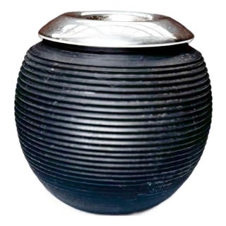 Antique Sterling Silver & Ebony Wood Match Striker by PS Co. – Hallmarked For Sale