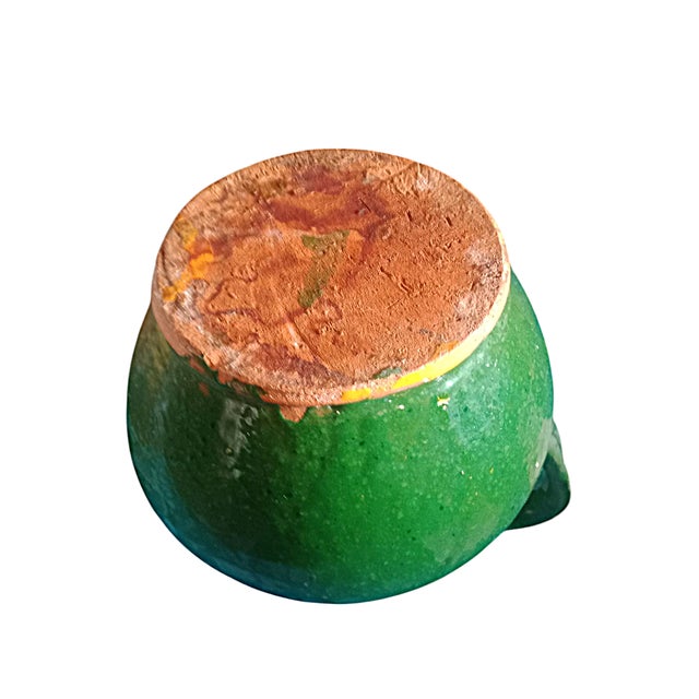 Orjol Water Jug in Green Glazed Pottery from Dalbi, 19th Century For Sale - Image 5 of 7