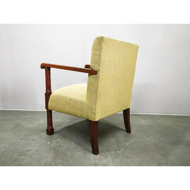 Art Deco Beech Wood Armchair, Czechoslovakia, 1930s For Sale - Image 3 of 15