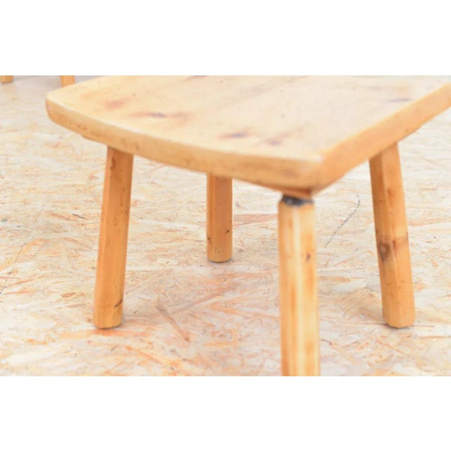 Vintage Solid Wood Stool For Sale - Image 4 of 15