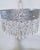 Metal Vintage Tier Crystal Spear Chandelier With Hammered Chrome Crown For Sale - Image 7 of 9