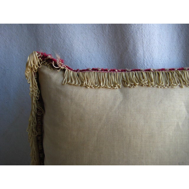 French Aubusson Pillows 18 Century a Pair For Sale - Image 10 of 11