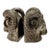 Vintage Pair of Rare Brass Ram's Head Bookends For Sale