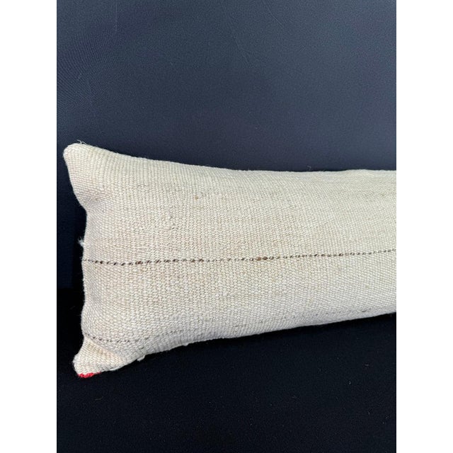 Turkish Hemp Pillow Cushion Natural Beige Cushion Cover 12"x46" #30307 Enhance your home decor with our Kilim Pillow...