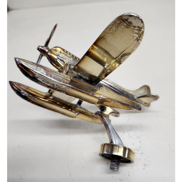1930s Supermarine S6b Schneider Trophy Sea Plane Hood Ornament by Rolls Royce For Sale - Image 11 of 12