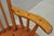 Wood Vintage Hunt Country Furniture Pine Wood Writing Desk Windsor Chair W/ Drawer For Sale - Image 7 of 18