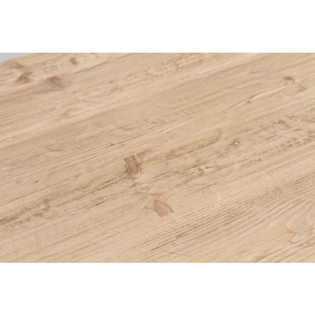 Tan The Bastide, 84" Reclaimed Wood Tavern Table For Sale - Image 8 of 16