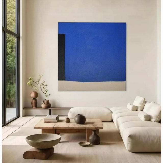 Bodasca, Cobalt Blue, 2026, Acrylic on Canvas For Sale - Image 3 of 12