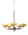 Art Deco Chandelier in Chrome and Beech, Czech, 1920s For Sale