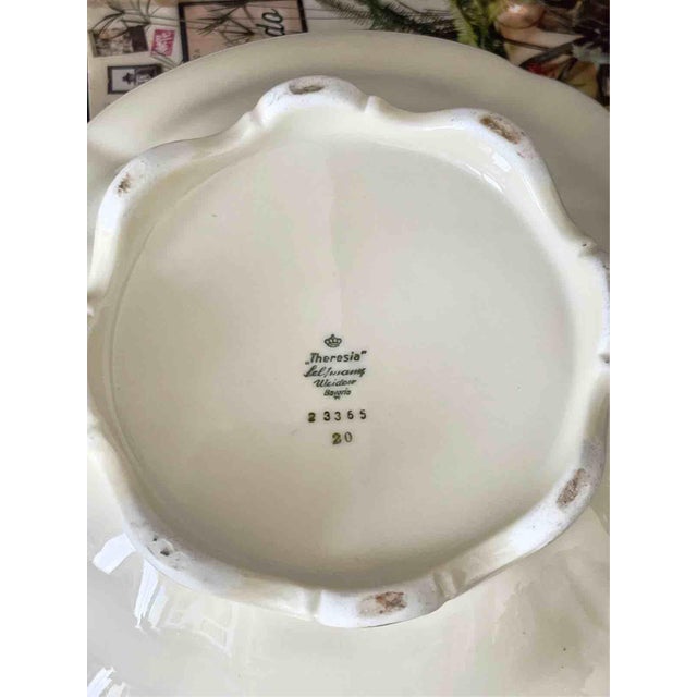 Metal Porcelain Theresia Tureen with Gilt Details from Seltmann Weiden, Germany, 1950s For Sale - Image 7 of 16