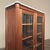 Antique French Louis XVI Style Mahogany Vitrine ~ Bookcase With Carrara Marble For Sale - Image 10 of 18