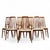 Niels Koefoed Eva Mid Century Danish Rosewood Dining Chairs - Set of 8 Each armless chair measures: 18.75 wide x 19 deep x...