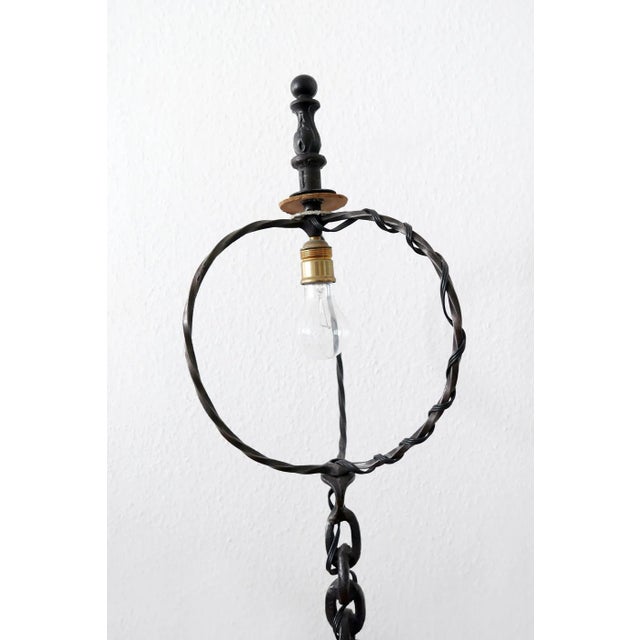 Mid-Century Franz West Style Wrought Iron Chain Floor Lamp, 1960s, Germany For Sale - Image 16 of 18