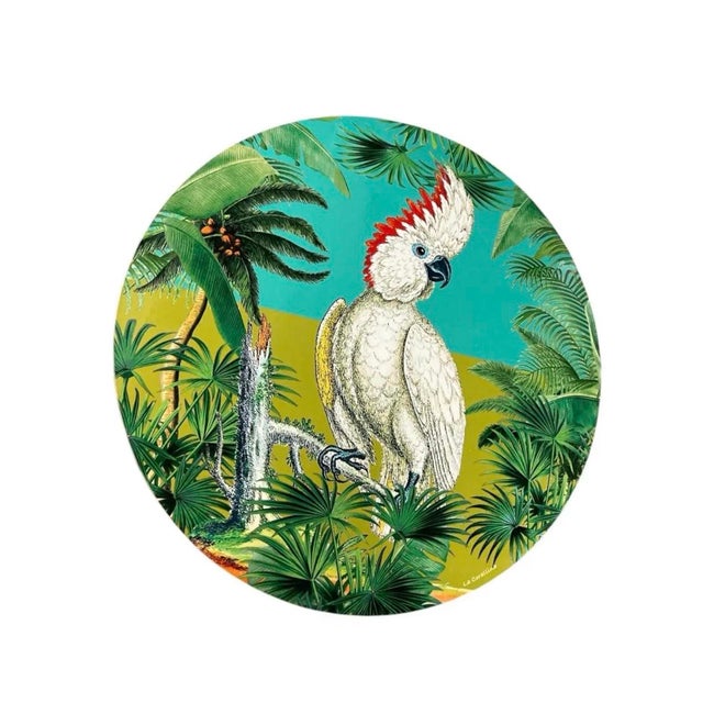 Bring an elegant touch of mid-century tropical flair to your table setting with this striking set of six vintage Italian...