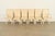 Postmodern Mario Bellini Style Italian Modern Cream Leather Wrapped High Back Dining Chairs, Set of Six For Sale - Image 3 of 14