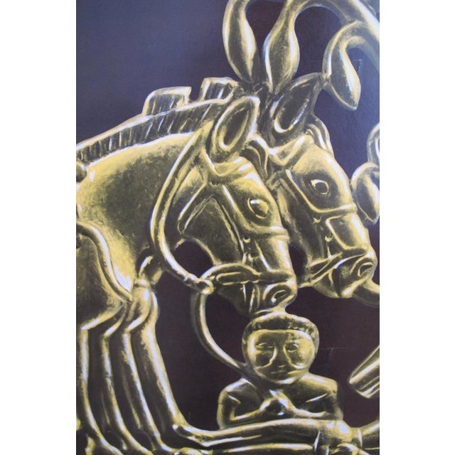 Mid-Century Modern 1967 Vintage Montreal Poster, Expo 67 Art (Buddha) For Sale - Image 3 of 3