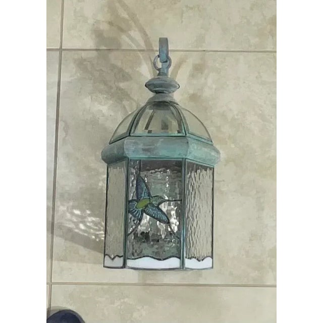 Single Vintage Handcrafted Brass Wall Lantern For Sale - Image 12 of 12