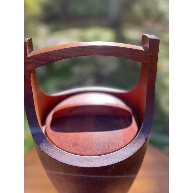 Dansk MidCentury Modern Dansk Teak Wood Ice Bucket by Jens H Quistgaard For Sale - Image 4 of 5