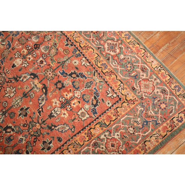 Antique Zabihi Collection Persian Mahal Rug - 6'9" x 10'1" For Sale - Image 10 of 11