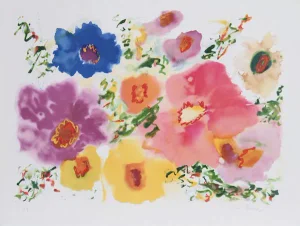 Helen Covensky, "Flowers Ii," Lithograph