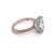 Traditional Natural Aquamarine Diamond Ring 14k White Gold 5.09 TCW Certified For Sale - Image 3 of 14