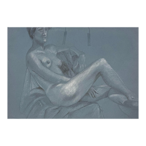 1980s Ron Yrabedra Odalisque Pastel