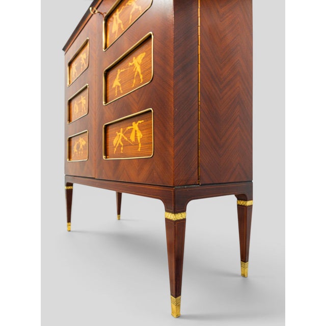 Mid-Century Italian Inlaid Sideboard or by Paolo Buffa, 1958 For Sale - Image 11 of 18