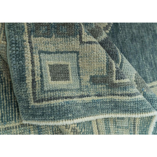 Textile Turkish Oushak Rug 2'10" x 8'4" #19088 For Sale - Image 7 of 8