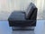 Vintage German Lounge Chair Conseta in Black Leather with Gray Steel Sled Feet by F.W.Möller for Cor, 1970s For Sale - Image 4 of 9