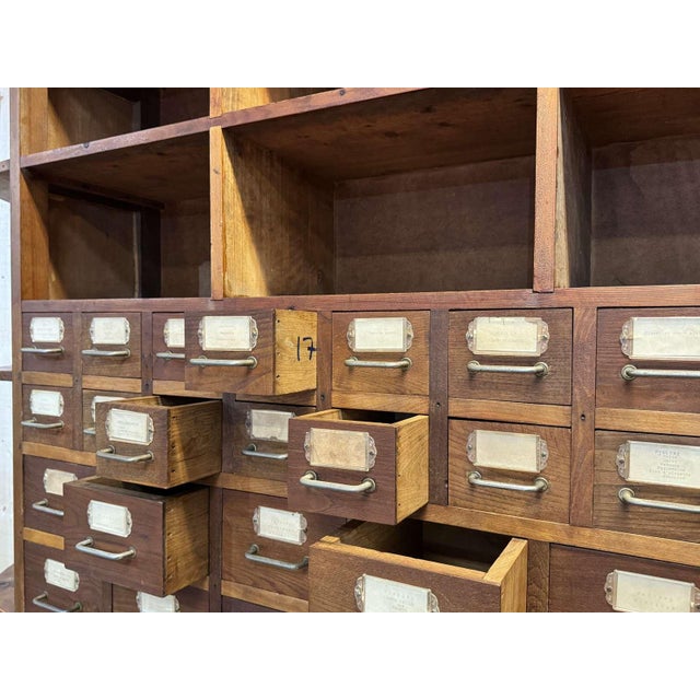 Large Seed Merchants Cabinet, 1950s For Sale - Image 16 of 18
