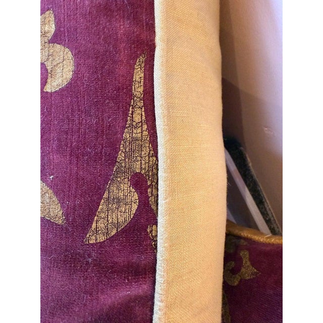 2020s Gold Stenciled Nomi Pillow For Sale - Image 5 of 7