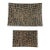 Vintage Textured Faux Crocodile Copper & Verdigris Decorative Trays - Set of 2 For Sale