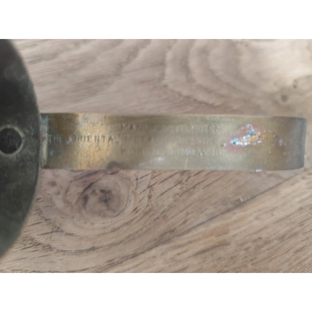 Large Vintage Indian Brass Merchant Measuring Set by Hakamchand Poona, 1890s, Set of 6 For Sale - Image 3 of 15