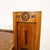 Wooden Vanity Table with Mirror and Green Fabric Top For Sale - Image 3 of 14