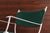 Mid Century Modern Rocking Lounge Chair in Green Canvas and White Metal For Sale - Image 12 of 13