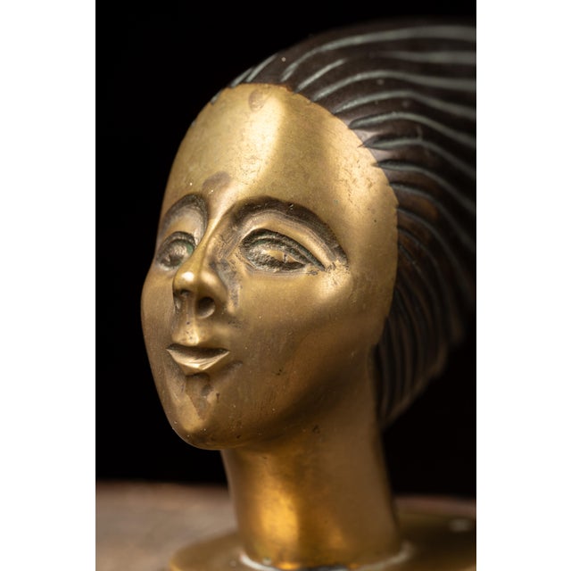 Vintage “Spirit of the Wind” Art Deco Hood Ornament For Sale - Image 4 of 6