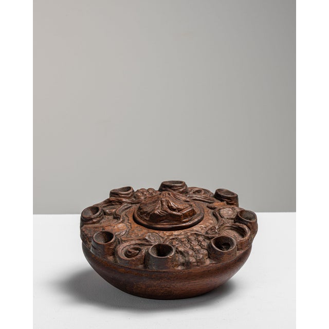 Mid 20th Century Italy Brown Wood Cocktail Glass For Sale - Image 13 of 15