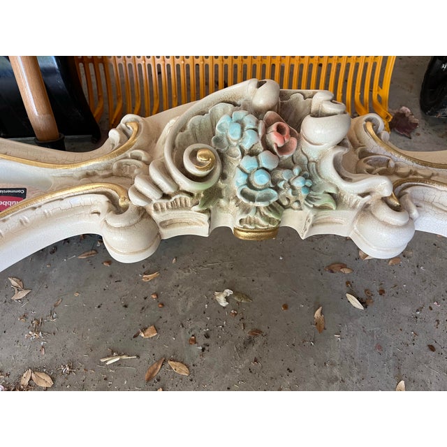 1960s Italian Rococo Console Table Baroque Revival For Sale - Image 11 of 11