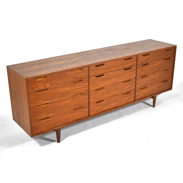 Mid 20th Century Ib Kofod-Larsen 12 Drawer Cabinet/Dresser For Sale - Image 5 of 8