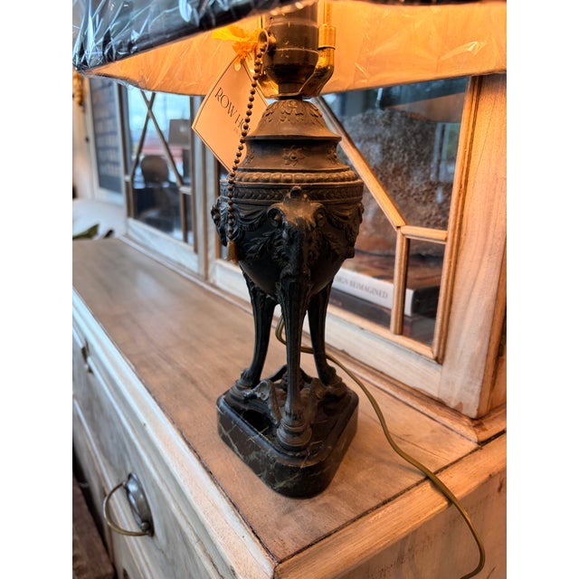 1940s Art Deco Empire Style Lamp For Sale - Image 4 of 4