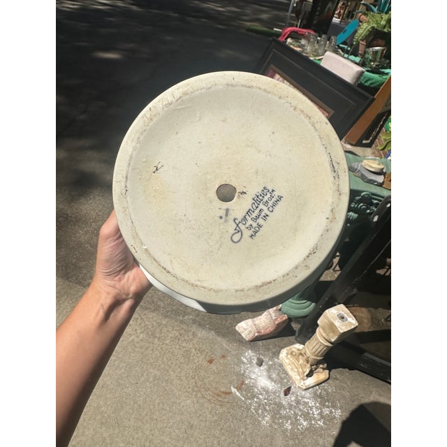 Up for consideration is a beautiful vintage blue and white floral ceramic planter. This would look lovely in your home,...