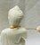 Stone Antique Chinese Hand-Carved Alabaster Seated Buddha Sculpture For Sale - Image 7 of 13